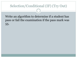 Algorithms examples | PPT image.