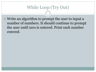Algorithms examples | PPT