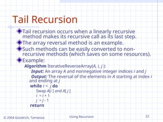 Comprehensive Guide to Programming with Recursion Techniques | PPT