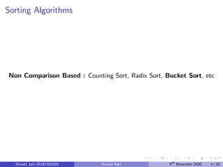 Bucket Sort | PDF