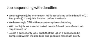 Design analysis and algorithm topic Job sequencing with deadline.pdf