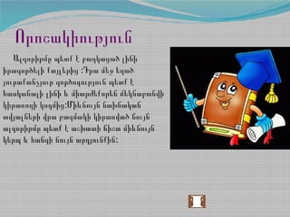 Որոշակիություն
Ալգորիթմը պետք է բաղկացած լինի
:իրագործելի քայլերից Դրա մեջ եղած
յուրաքանչյուր գործողություն պետք է
հասկանալի լինի և միարժեքորեն մեկնաբանվի
:կիրառողի կողմից Միևնույն նախնական
տվյալների վրա բազմակի կիրառված նույն
ալգորիթմը պետք է աշխատի ճիշտ միևնույն
:կերպ և հանգի նույն արդյունքին
 