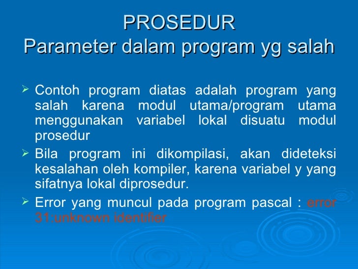 Algoritma - prosedur dan fungsi