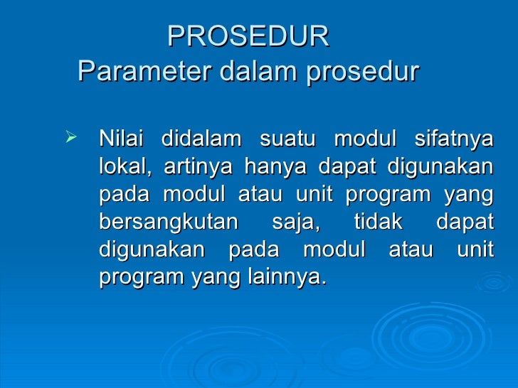 Algoritma - prosedur dan fungsi