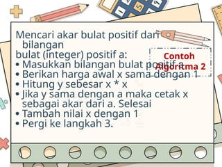 Algoritma dan flowchart SMP kelas 7 TIK | PPT