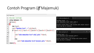Contoh Program (If Majemuk)
 
