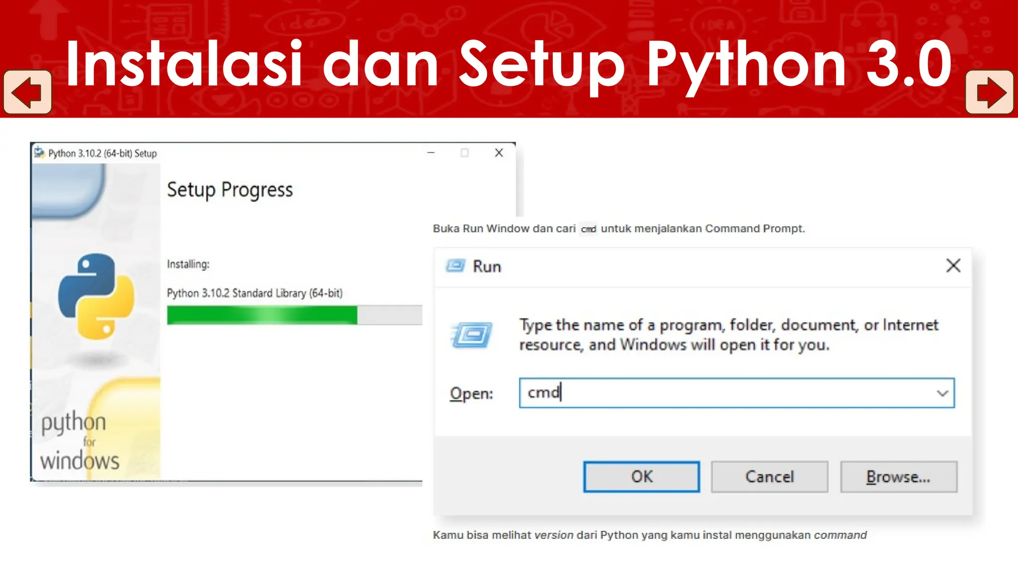 Instalasi dan Setup Python 3.0
 