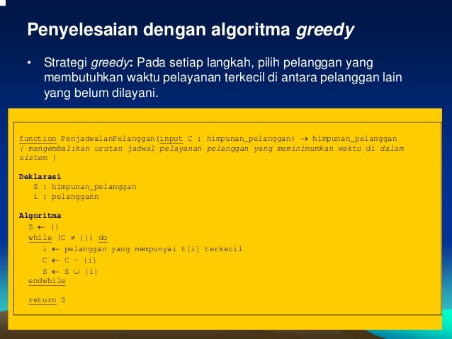 contoh program algoritma greedy contoh program algoritma greedy