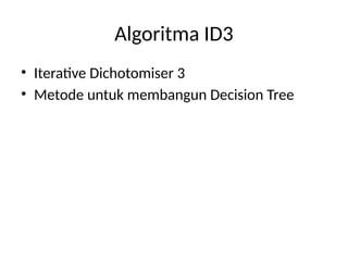 Comprehensive Guide to ID3 Algorithm for Decision Tree Classification ...