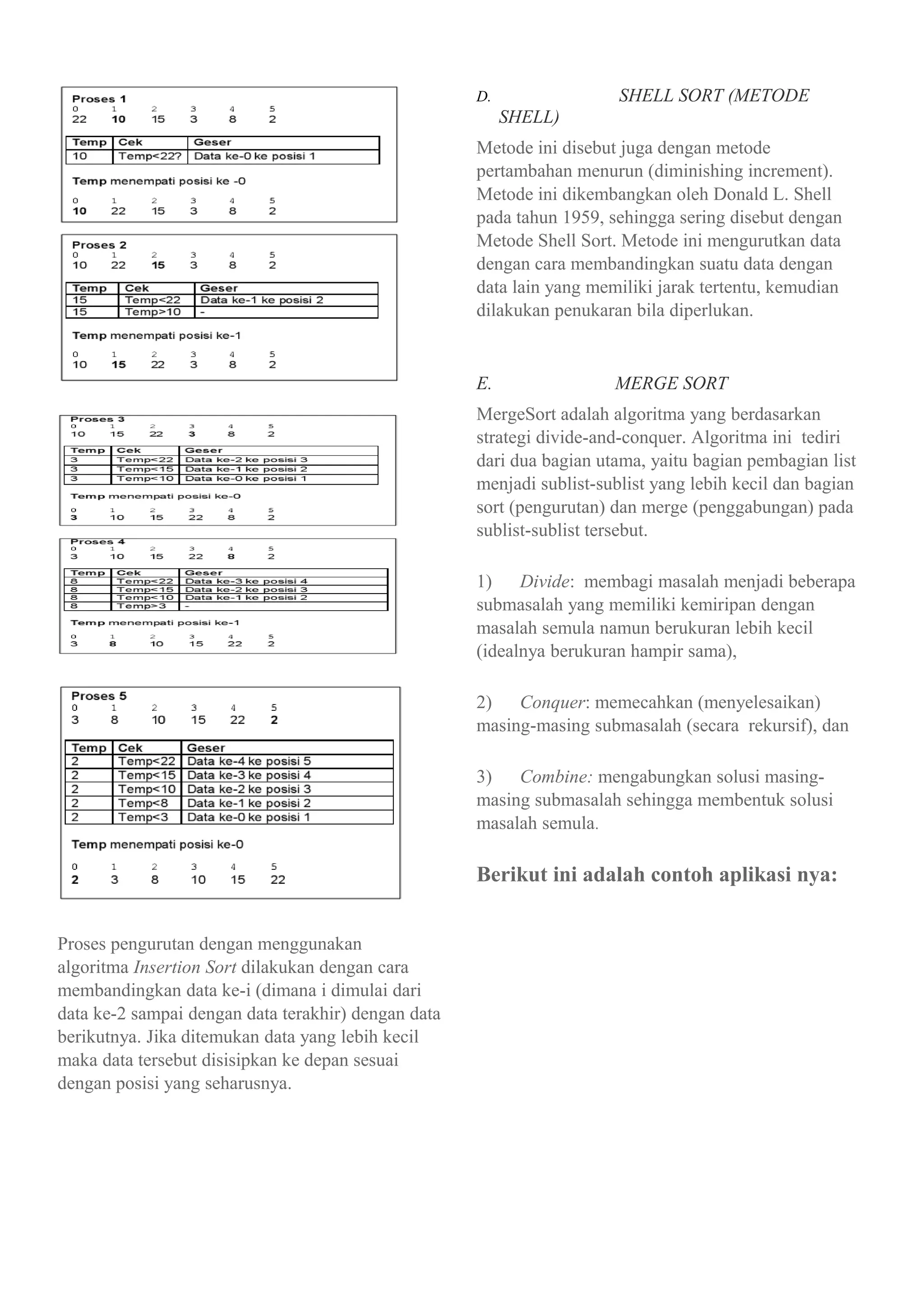 Algoritma dan Struktur Data - Sorting beserta Metode nya | PDF
