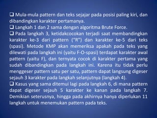 Algoritma Knuth-Morris-Pratt | PPT