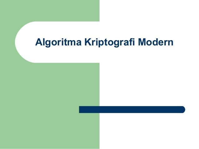 Algoritma kriptografi