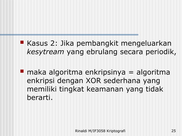 Algoritma Kriptografi Modern bagian 1 - Kriptografi Digital | PPT