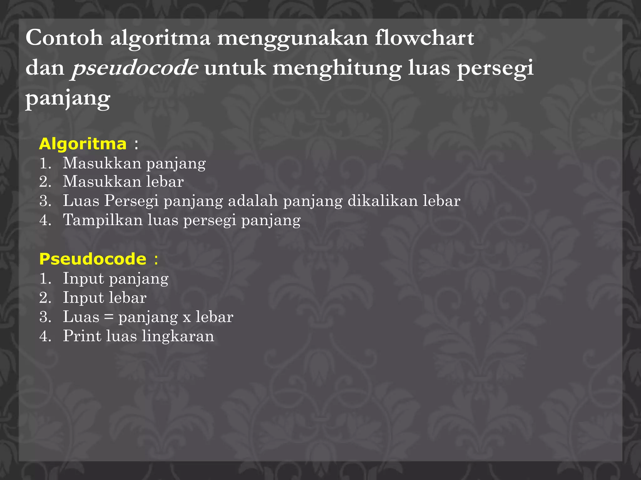 Algoritma pemrograman | PPTX