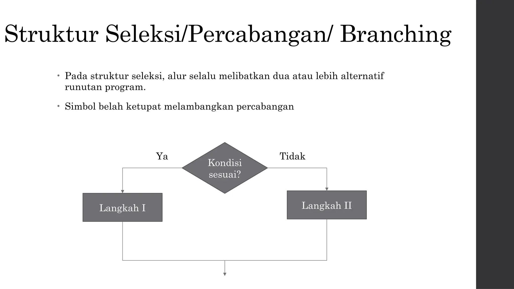 Algoritma Pemrograman - Materi 2 -Algoritma Struktur Dasar Seleksi dan ...
