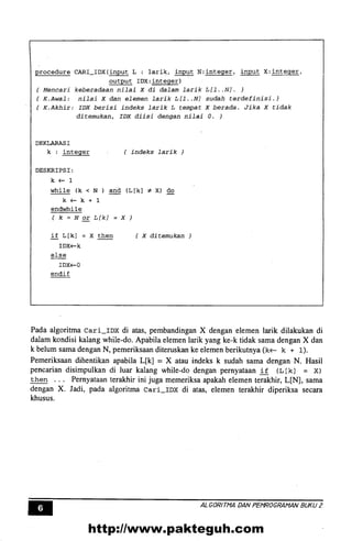 Algoritma pemrograman 2 | PDF