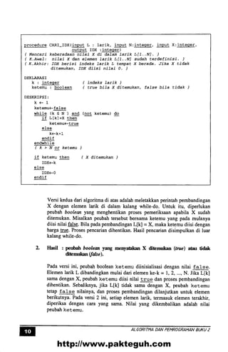 Algoritma pemrograman 2 | PDF