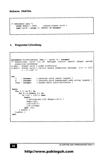 Algoritma pemrograman 2 | PDF