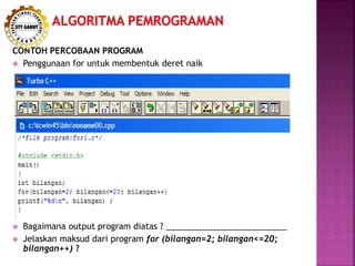 Algoritma Pemograman Looping/Pengulangan | PDF