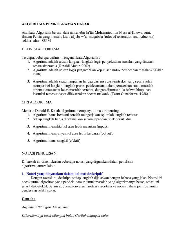 download algoritma pemrograman dasar download algoritma pemrograman dasar