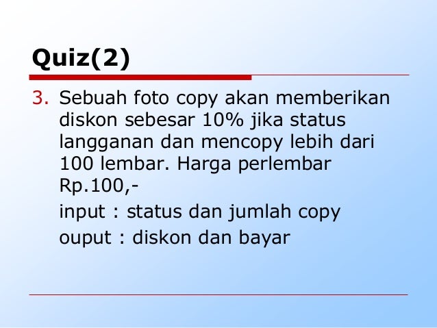 Presentasi Algoritma dan Pemrograman