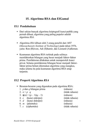 Algoritma rsa | PDF