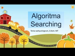 Algoritma
Searching
Tenia wahyuningrum, S.Kom. MT

 