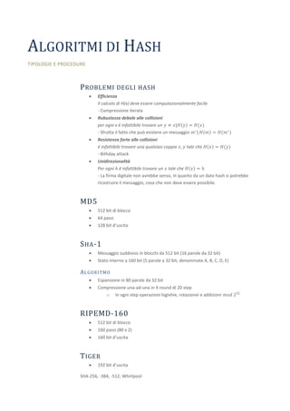 Algoritmi di hash | PDF