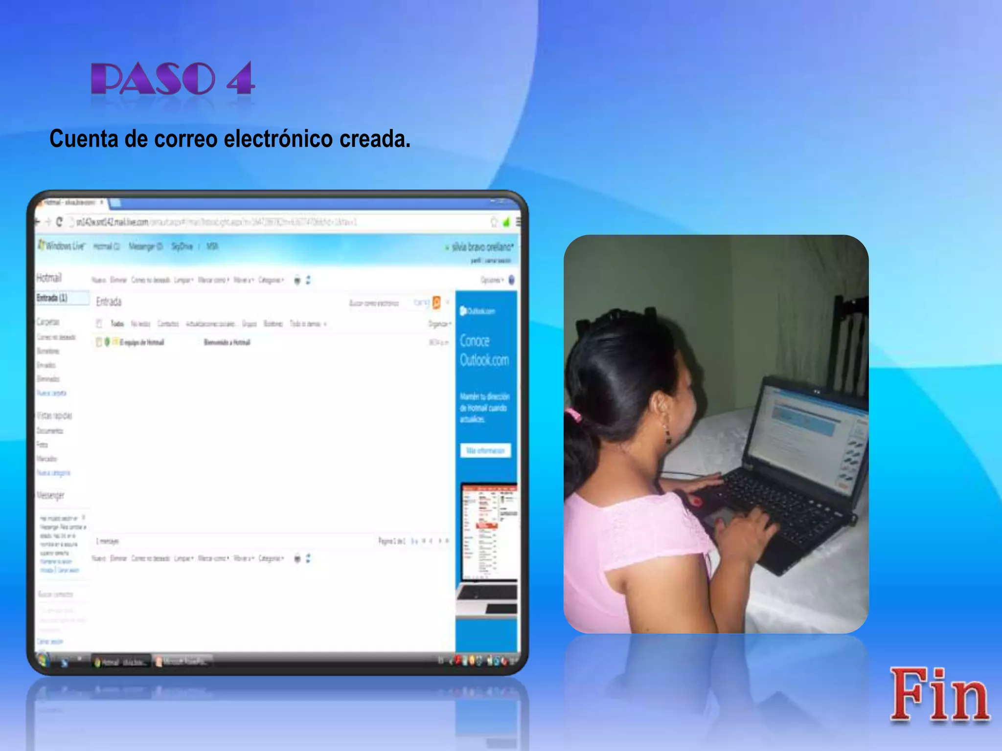 Cuenta de correo electrónico creada.