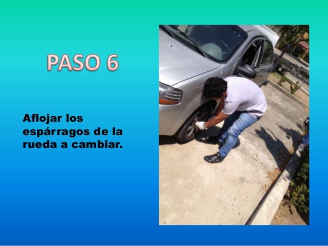 Algoritmo como cambiar una llanta de un carro