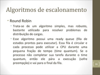 Algoritmo de escalonamento Fuzzy Round Robin