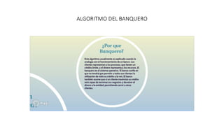ALGORITMO DEL BANQUERO