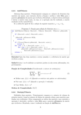 Algoritmo e estruturas de dados operações com matrizes | PDF