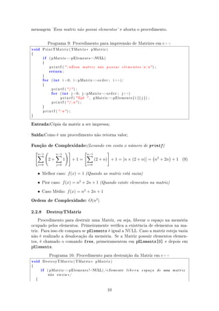 Algoritmo e estruturas de dados operações com matrizes | PDF