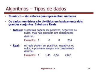 Algoritmo e lógica de programação