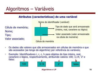 Algoritmo e lógica de programação