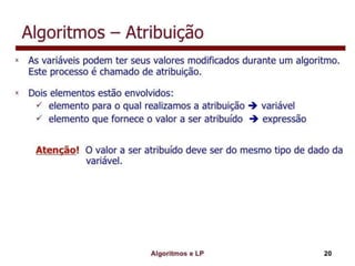 Algoritmo e lógica de programação