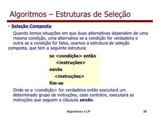 Algoritmo e lógica de programação