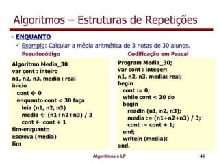 Algoritmo e lógica de programação