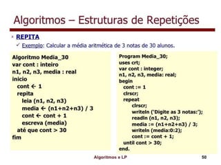 Algoritmo e lógica de programação