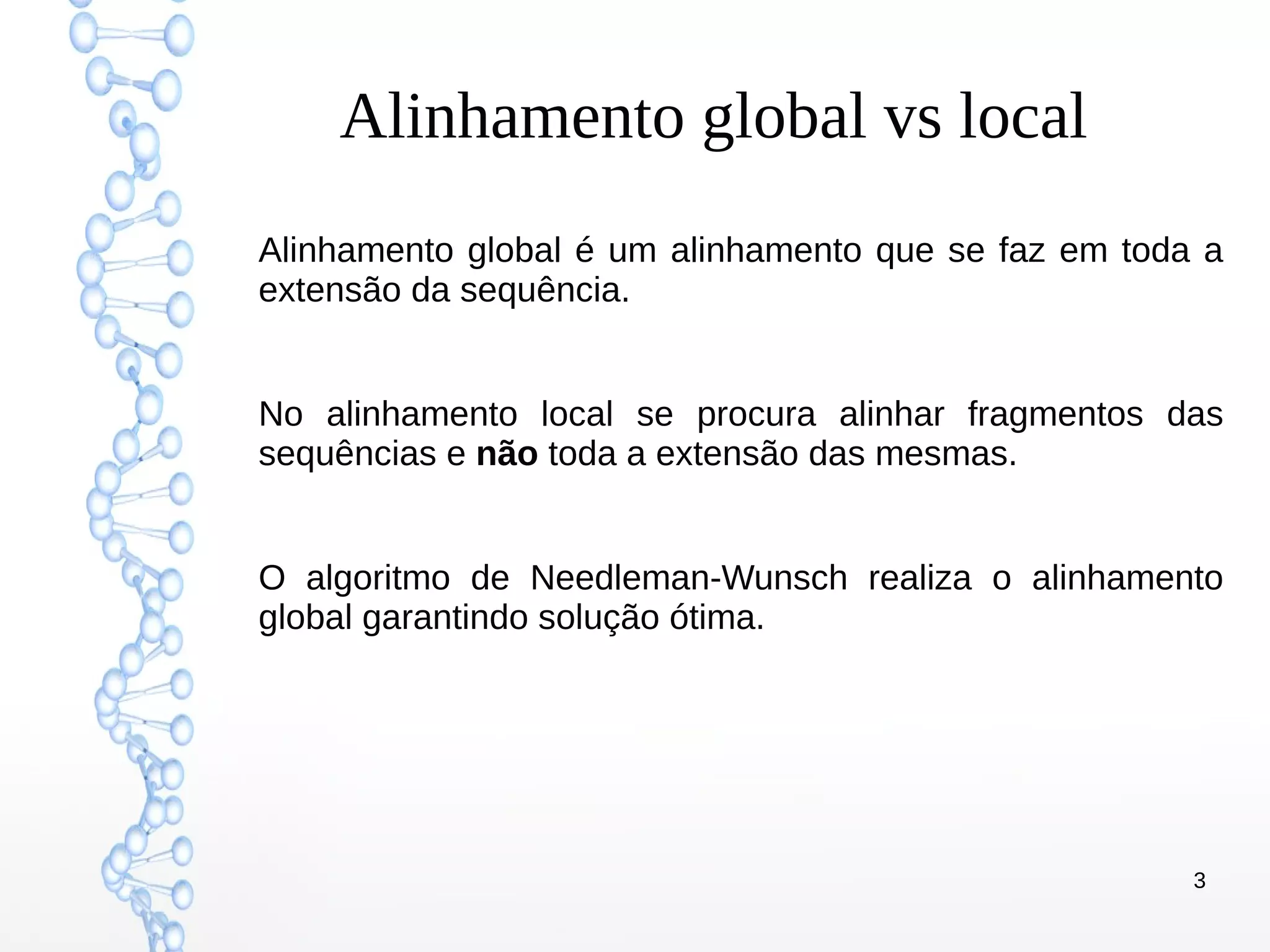 Algoritmo Needleman-Wunsch | PDF