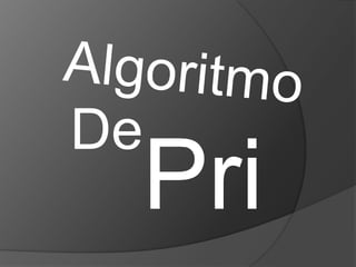 Algoritmo De Prim 