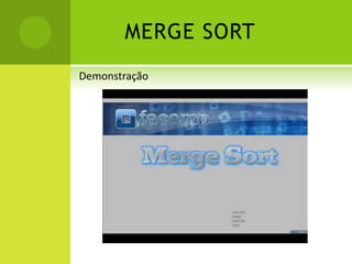 QUICK SORTDefiniçãoO QuickSort é um algoritmo baseado em Divisão e Conquista. Isso significa que ele divide sucessivamente um problema e partes menores . O próximo passo é solucionar recursivamente os sub-problemas, ou seja ordenar os elementos, e só então combinar as soluções menores de forma a obter a solução final.  Complexidade:Pior Caso:      O(n2)Caso Médio: O(nlogn)Melhor caso:O(nlogn).