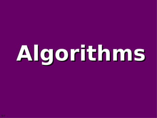 8.1
AlgorithmsAlgorithms
 