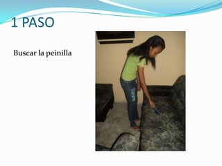 1 PASO
Buscar la peinilla
 