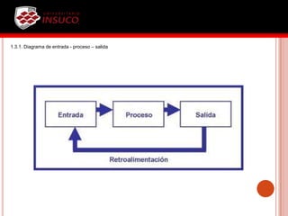 1.3.1. Diagrama de entrada - proceso – salida
 
