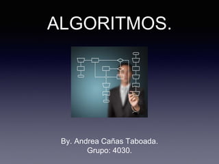 ALGORITMOS.
By. Andrea Cañas Taboada.
Grupo: 4030.
 