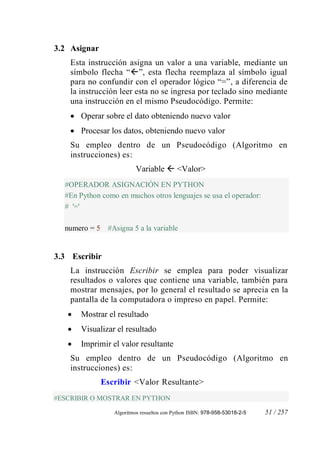 Algoritmos resueltos-con-python | PDF