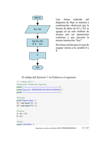 Algoritmos resueltos-con-python | PDF