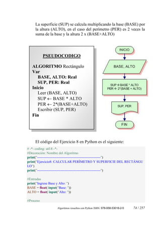 Algoritmos resueltos-con-python | PDF